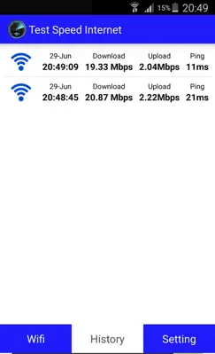 SpeedTest android App screenshot 0